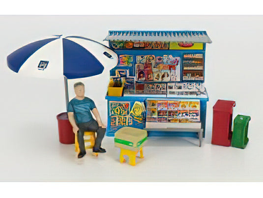 ACCESSORIES - EDICOLA - KENT NEWS STAND WITH FIGURE - VARIOUSTINY TOYS 1/35ミニカー
