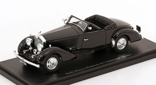 Rolls Royceロールスロイス Phantomファントム 2 Continentalコンチネンタル Binderバインダー 1930 ブラック 限定333台 / Autocult 1/43 ミニカー