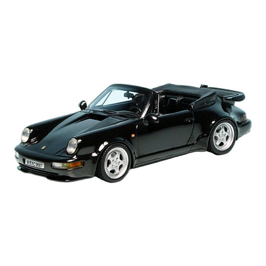 Porscheポルシェ 911 Turbo 3.6 Cabriolet 964 1993 Germany ブラック 333台限定 / AutoCult 1/43 ミニカー