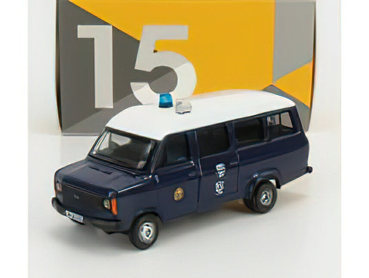 FORD ENGLAND - TRANSIT MKII MINIBUS POLICE 1980 - BLUE WHITETINY TOYS 1/76ミニカー
