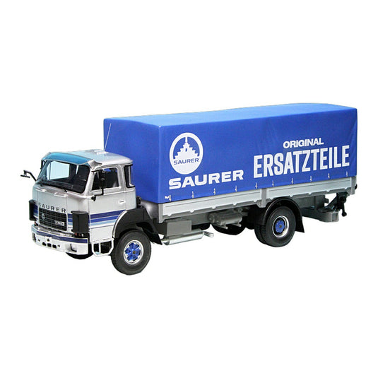 Saurerザウラー D250 B プラットフォーム/ターポリン 1982 Switzerland 333台限定 / AutoCult 1/43 ミニカー