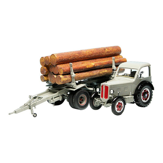 Huerlimannヒュルリマン D-500 Industrietractor with wood-trailer 1947 Switzerland 333台限定 / AutoCu