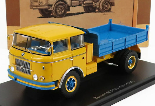 SKODA 706 RTS1 トラック 1961 イエローブルー/ Autocult 1/43 333台限定ミニカー