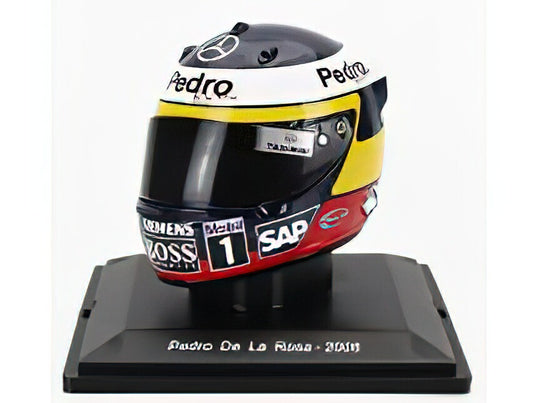 HELMET - F1  CASCO - McLAREN MP4/20 MERCEDES N 4 SEASON 2006 PEDRO DE LA ROSA - YELLOW BLUE RED WHITE/EDICOLA 1/5ヘルメット模型
