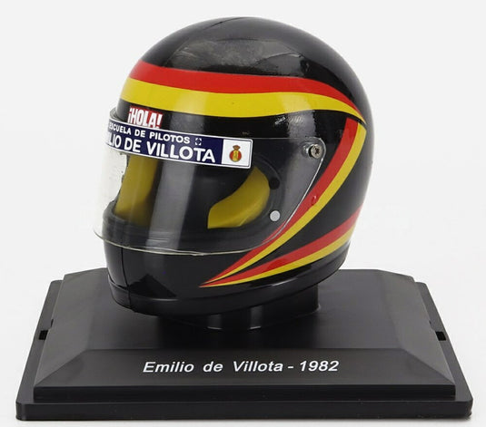 HELMETヘルメット F1 MARCHマーチ 821 N19 1982 エミリオデヴィロタ ブラックイエロー SPARK-EDITION CENTAURIA-CASCHI-DEI-PIU-GRANDI-PILOTI-DI-SEMPRE COLLECTI