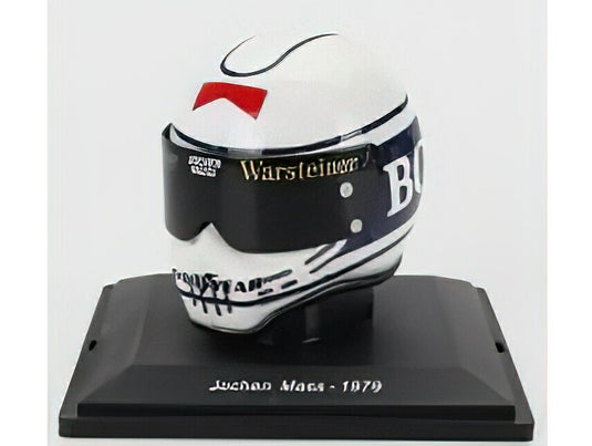 HELMET - F1  CASCO - ARROWS A1B N 30 SEASON 1979 JOCHEN MASS - WHITE BLUE/EDICOLA 1/5ヘルメット模型