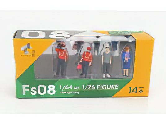 FIGURES - SET 4X FIGURES - VARIOUSTINY TOYS 1/64ミニカー