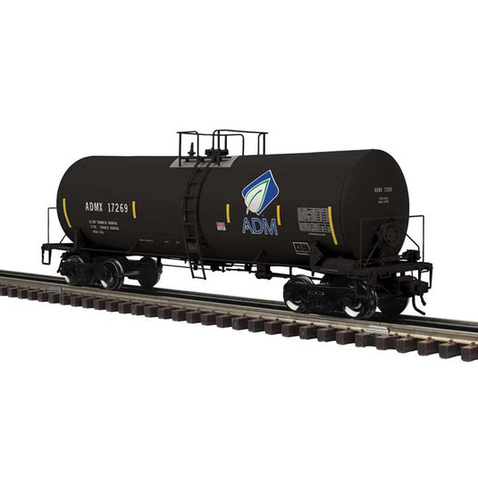 17,600ガロン コーンシロップ タンク車 Archer-Daniels-Midland 3線式 完成品 (黒・青・リーフロゴ) / Atlas Oゲージ 鉄道模型 外国鉄道