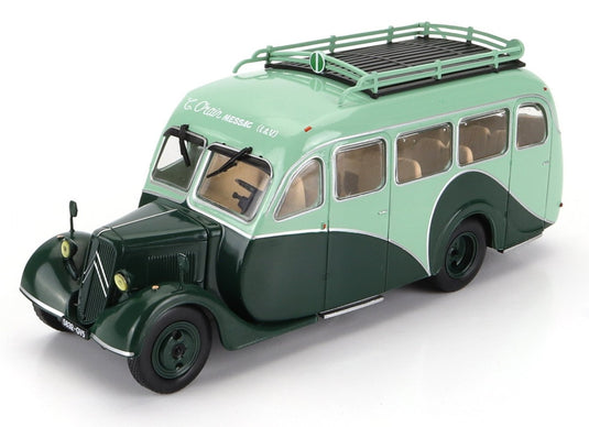 CITROENシトロエン TYPE U23 BESSET オートバス 1947 2トーングリーン AUTOBUS-DAL-MONDO-HACHETTE / EDICOLA 1/43 ミニカー