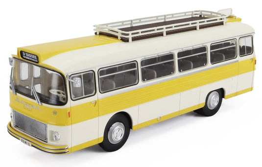 SAVIEMサビエム SC5 オートバス 1962 イエローホワイト AUTOBUS-DAL-MONDO-HACHETTE / EDICOLA 1/43 ミニカー