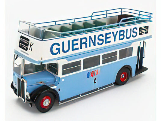 AEC - REGENT III RT LONDON GUERNSEYBUS 1947 - LIGHT BLUE WHITE/EDICOLA 1/43ミニカー