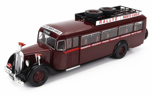 Citroenシトロエン T45 Autobusオートバス Rally MonteCarloラリーモンテカルロ Franceフランス 1934 ブラウン / EDICOLA 1/43 ミニカー