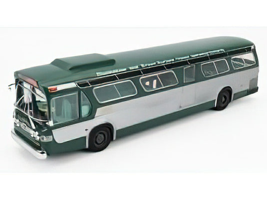 GMC - TDH-5301 NEW LOOK FISHBOWL AUTOBUS MANHATTAN USA 1965 - GREEN SILVER/EDICOLA 1/43ミニカー