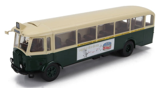 Renaultルノー TN4 H C2 Autobusオートバス Banlieueバンリュー Franceフランス 1946 グリーン クリーム / EDICOLA 1/43 ミニカー
