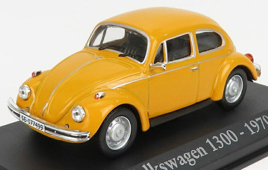 VOLKSWAGENフォルクスワーゲン ビートル KAFER 1300 1970 イエロー AUTO-INDIMENTICABILI-RBA-MONDADORI / EDICOLA 1/43 ミニカー