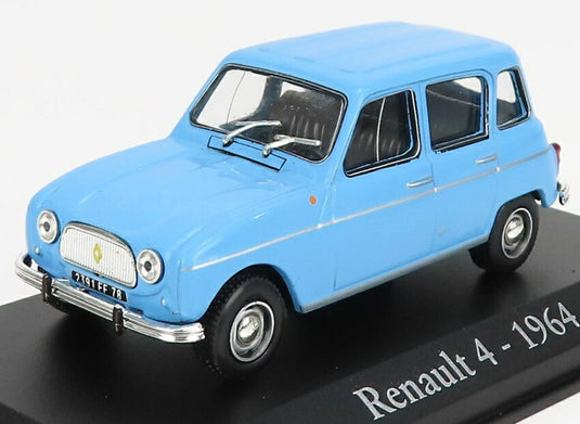 RENAULTルノー R4 1964 ライトブルー AUTO-INDIMENTICABILI-RBA-MONDADORI / EDICOLA 1/43 ミニカー
