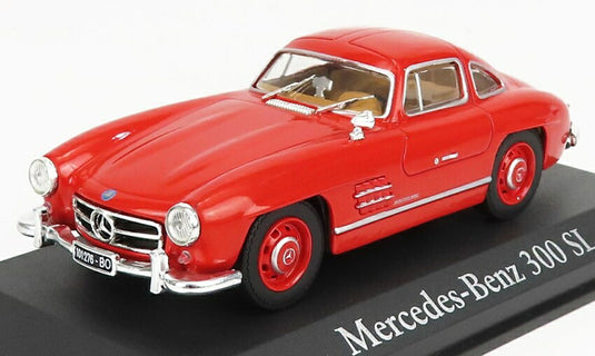 MERCEDES BENZメルセデスベンツ 300SL クーペ 1954 レッド AUTO-INDIMENTICABILI-RBA-MONDADORI / EDICOLA 1/43 ミニカー