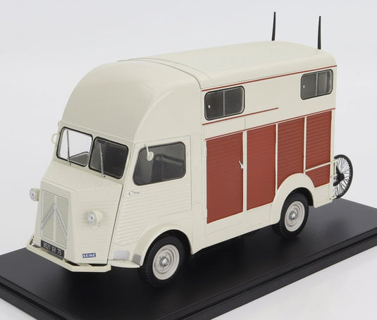 Citroenシトロエン Type H Vanヴァン Heuliezユーリエ 1958 アイボリー / EDICOLA 1/24 ミニカー
