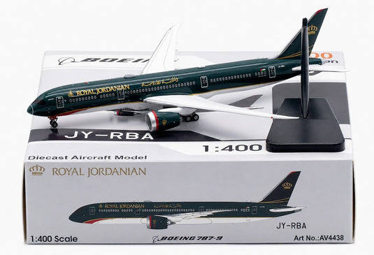 ロイヤル・ヨルダン航空 Royal Jordanian ボーイング 787-9 / Aviation 400 1/400 飛行機模型 旅客機