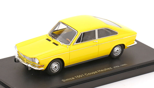 Simcaシムカ 1501 Coupeクーペ Heuliezユーリエ 1968 イエロー / Avenue 43 1/43 ミニカー