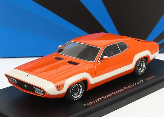 PLYMOUTHプリムス ROAD RUNNER RAPID TRANSIT USA 1971 ORANGE 333台限定 / Avenue 43 1/43 ミニカー