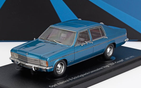 OPELオペル ADMIRAL B HATCHBACK LIMOUSINE GERMANY 1972 BLUE MET 333台限定 / Avenue 43 1/43 ミニカー