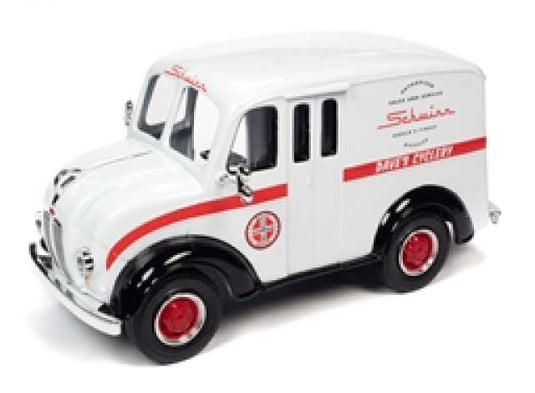 1950 Divco デリバリートラック シュウィン 自転車 ホワイト/ブラック 劇中車 / AutoWorld 1/24 ミニカー