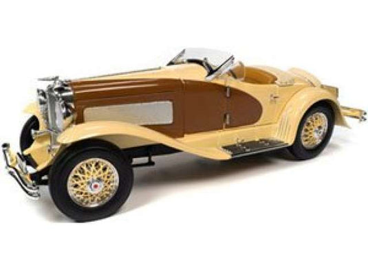 1935 Duesenberg SSJ スピードスター ユーコンゴールド チョコレートブラウン/AutoWorld 1/18ミニカー