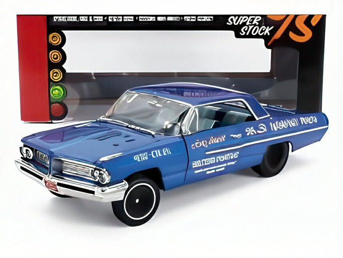 PONTIAC カタリナ HT レジェンドレーシング 1963 ブルー/ AUTOWORLD 1/18 ミニカー