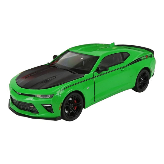 【予約】 Chevroletシボレー Camaroカマロ SS 1LE Nickeyニッキー クーペ 2017 グリーン ブラック / AutoWorld 1/18 ミニカー