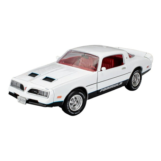 【予約】 Pontiacポンティアック Firebirdファイヤーバード Formulaフォーミュラ クーペ 1977 ホワイト / AutoWorld 1/18 ミニカー