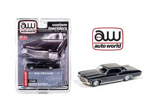 1970 シボレー インパラ SS ハードトップ ブラック 1970 Chevy Impala / AutoWorld 1/64 ミニカー