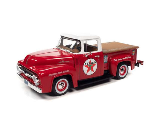 1956 Ford F-100 ピックアップ テキサコ レッド/AutoWorld 1/24ミニカー