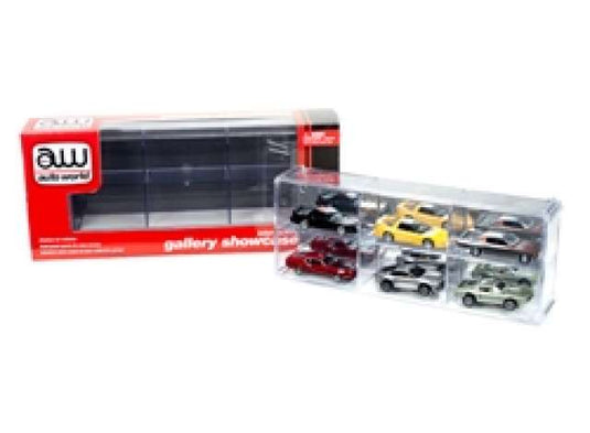 6台用 インターロッキング ギャラリーショーケース ディスプレイケース 模型 展示 収納 インテリア / AutoWorld 1/64 ミニカー 模型