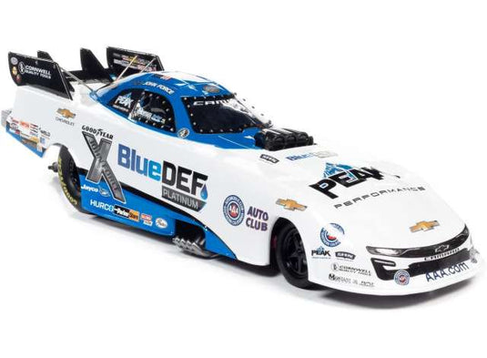 2021 ジョン・フォース Peak Blue Def Chevy Camaro FC ホワイトブルー ブルーデフ レースグラフィックス/AutoWorld 1/24ミニカー