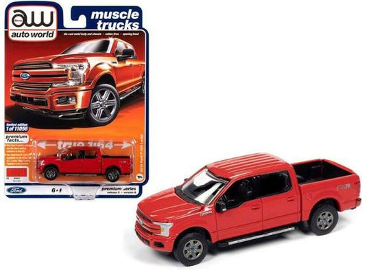 2019 フォード F-150 レースレッド 2019 Ford F-150 ミニカー / AutoWorld 1/64 ミニカー