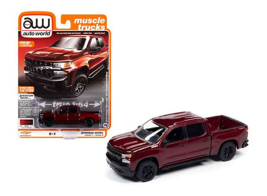 2019 シボレー シルバラード カスタム トレイルボス ケイジャンレッド 2019 Silverado / AutoWorld 1/64 ミニカー
