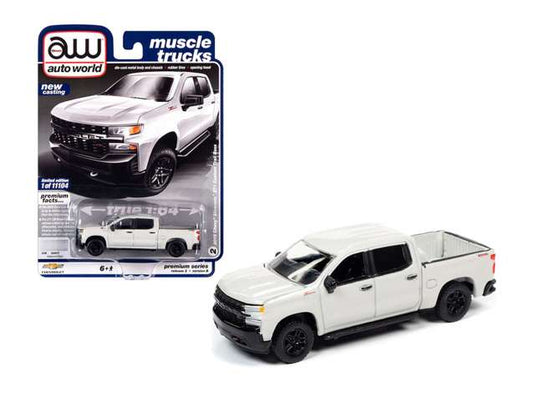 2019 シボレー シルバラード カスタム トレイルボス パールホワイト 2019 Silverado / AutoWorld 1/64 ミニカー