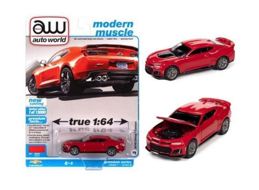 2018 シボレー カマロ ZL1 レッドホット 2018 Chevrolet Camaro ZL1 / AutoWorld 1/64 ミニカー