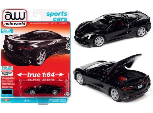 2020 シボレー コルベット グロスブラック 2020 Chevrolet Corvette / AutoWorld 1/64 ミニカー