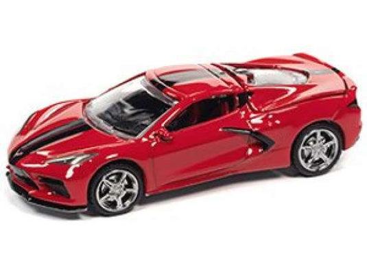 2020 シボレー コルベット トーチレッド ブラックストライプ 2020 Corvette / AutoWorld 1/64 ミニカー
