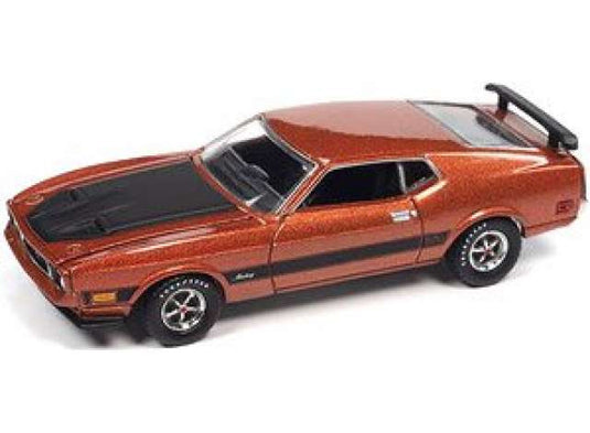 1973 フォード マスタング マッハ1 ミディアムカッパー 1973 Mustang Mach 1 / AutoWorld 1/64 ミニカー