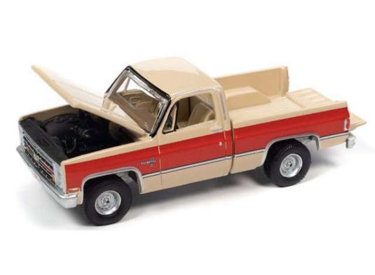 1987 シボレー シルバラード 10 フリートサイド タン/レッド 1987 Silverado / AutoWorld 1/64 ミニカー