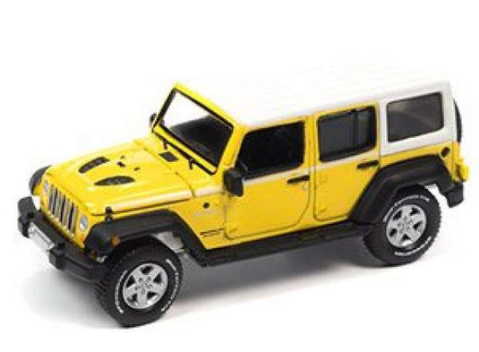 2017 ジープ ラングラー チーフエディション アシッドイエロー/ホワイトルーフ Jeep / AutoWorld 1/64 ミニカー