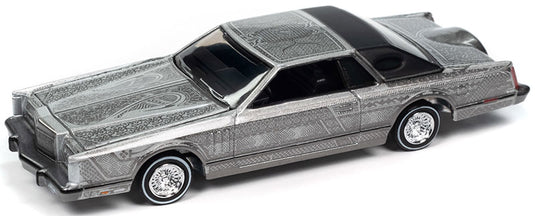 Lincolnリンカーン コンチネンタル ローライダー 1979 シルバーメタリック アメ車 模型 / AutoWorld 1/64 ミニカー 模型