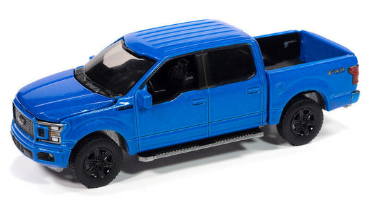 Fordフォード F-150 ピックアップトラック 2020 ベロシティブルー 模型 4WD オフロード / AutoWorld 1/64 ミニカー 模型