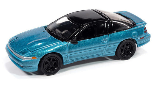 Mitsubishiミツビシ エクリプス GSX 1991 テネシーブルー 三菱 スポーツカー 模型 ダイキャスト / AutoWorld 1/64 ミニカー 模型