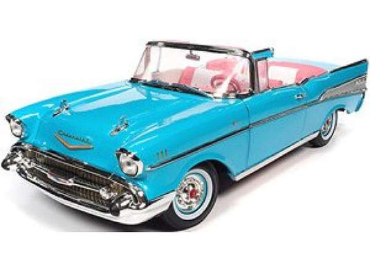 バービー 1957 Chevrolet Bel Air アクアブルー/AutoWorld 1/18ミニカー