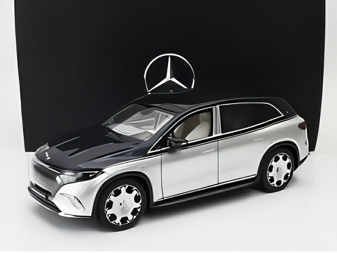 MERCEDES BENZ マイバッハ EQS 680 (Z296) SUV 2024 シルバー/ブルー/ Norev 1/18 ミニカー