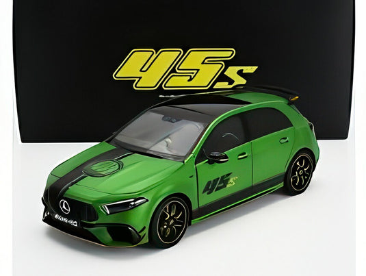 MERCEDES BENZ Aクラス A45S 4MATIC AMG 2023 グリーンメタリック/ブラック/ NZG 1/18 ミニカー